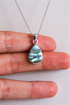 COLGANTE GOTA DE ABALÓN EN PLATA DE LEY