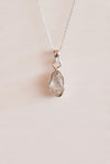 Colgante herkimer plata de ley