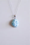 Colgante larimar plata de ley