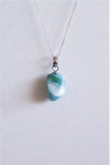 Colgante larimar plata de ley