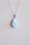 Colgante gota de larimar en plata de ley