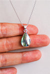 COLGANTE GOTA DE ABALÓN EN PLATA DE LEY