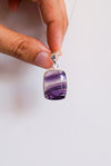 Colgante fluorita plata de ley