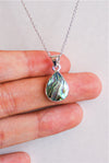COLGANTE GOTA DE ABALÓN EN PLATA DE LEY