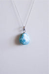 Colgante larimar plata de ley