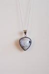 Colgante Rustico de Piedra Luna en plata