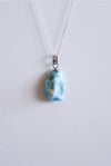 Colgante larimar plata de ley