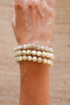 Pulsera mica lepidolita amarilla