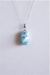 Colgante larimar plata de ley