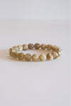 Pulsera mica lepidolita amarilla