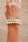 Pulsera mica lepidolita amarilla