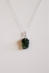 Colgante Moldavita en Bruto