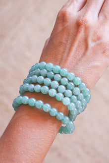  Pulsera de Cuarzo verde 8mm