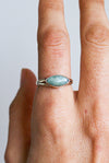 Anillo ajna de amazonita en plata
