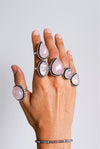 ANILLO AJUSTABLE DE CUARZO ROSA