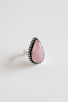 ANILLO AJUSTABLE DE CUARZO ROSA