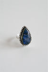 Anillo ajustable de labradorita