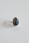 Anillo ajustable de labradorita
