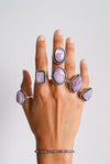 Anillo ajustable de Kunzita