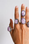 Anillo ajustable de Kunzita
