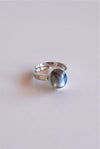 ANILLO AJUSTABLE DE LABRADORITA PLATA DE LEY