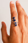 anillo ajustable lapislázuli