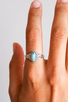  Anillo amazonita en plata