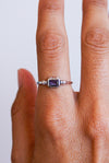 Anillo atra amatista plata de ley