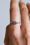Anillo atra de labradorita