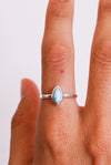 Anillo Aura Larimar en plata de ley