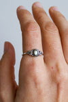 Anillo Bija Labradorita en plata