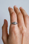 Anillo Bija Labradorita en plata