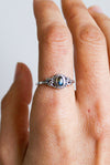 Anillo Bija Labradorita en plata