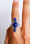 Anillo Calma de Lapislázuli en plata