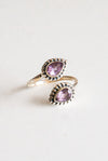 anillo ajustable amatista