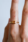 Anillo de Citrino Bañado en oro