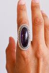 anillo de amatista en plata de ley