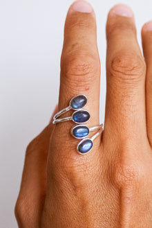  Anillo Diosa de Labradorita