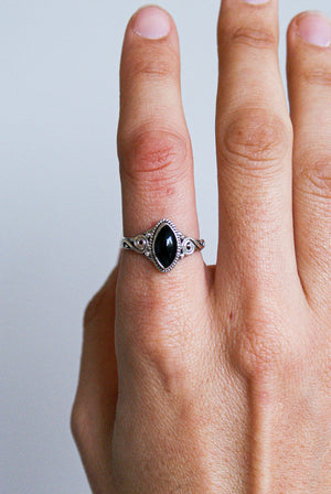 Anillo kaya Ónix en plata