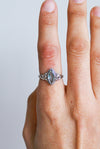 Anillo kaya topacio azul en plata