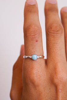  Anillo de Larimar en plata