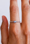 ANILLO MAYA LABRADORITA EN PLATA DE LEY