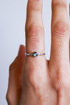 Anillo labradorita plata de ley