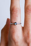 Anillo labradorita plata de ley