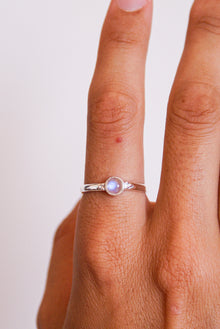  anillo piedra luna en plata