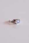 Anillo piedra luna plata de ley