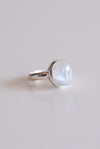 Anillo piedra luna plata de ley