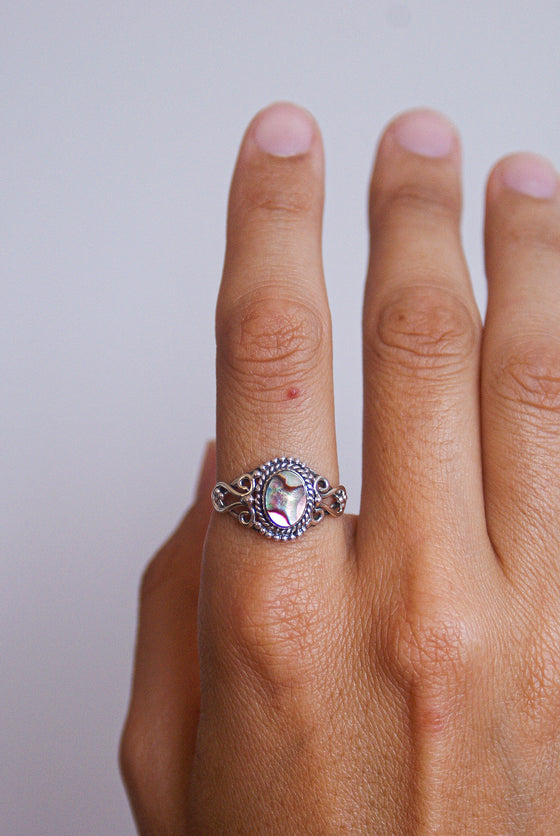 Anillo de Abalón en Plata de Ley