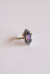 Anillo prema de amatista en plata de ley
