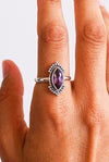 Anillo prema de amatista en plata de ley